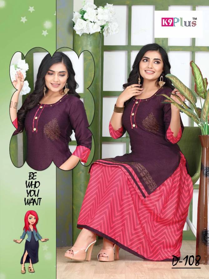 K9Plus Good Morning Fancy Ethnic Wear Rayon Kurti With Skirt Collection